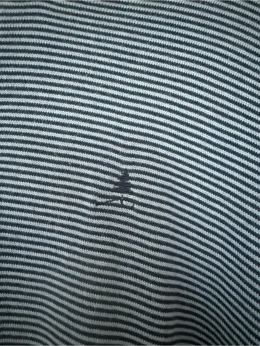 Turtleson blue striped 1/4 zip lightweight sweater XL